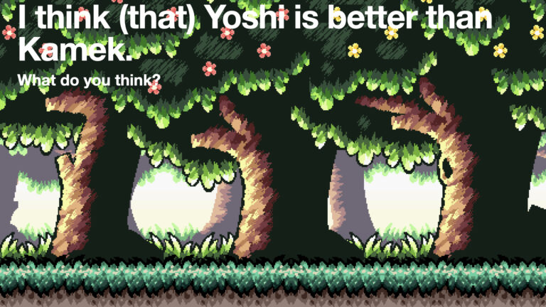 I think Yoshi is better - Debate.001